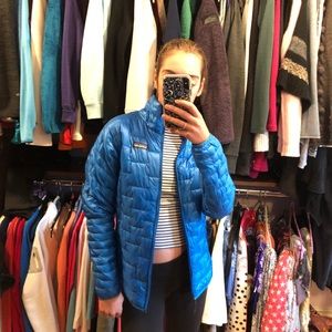 NWT blue pategonia puffer jacket